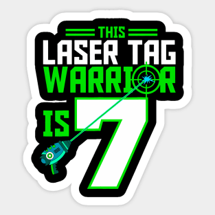 This Laser Tag Warrior is Gaming Birthday Party Sticker